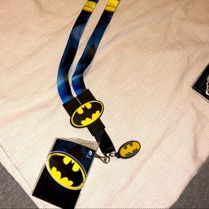 DC Comics BATMAN Lanyard/Badge Holder, Brand New